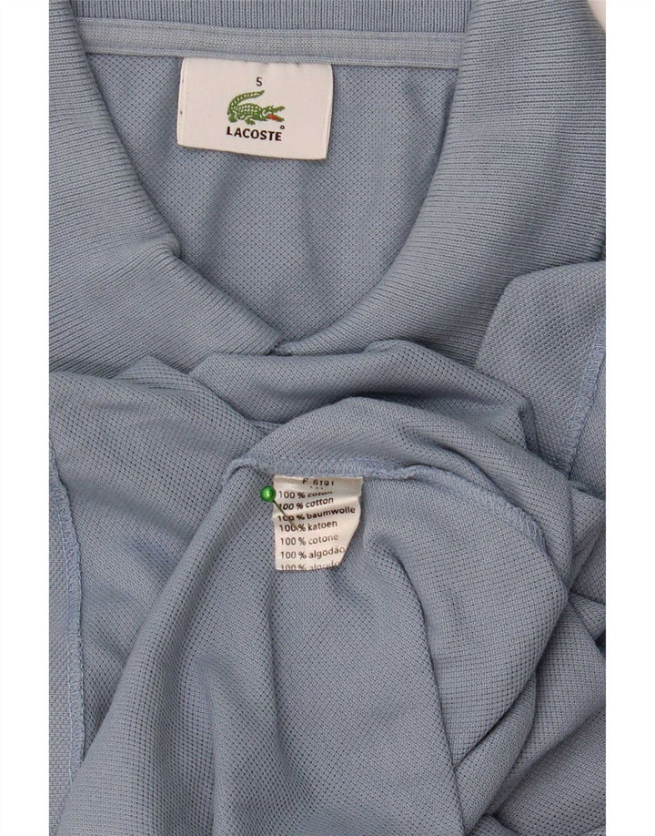 Ανδρικό μπλουζάκι πόλο Lacoste, μέγεθος 5, μεγάλο μπλε βαμβακερό