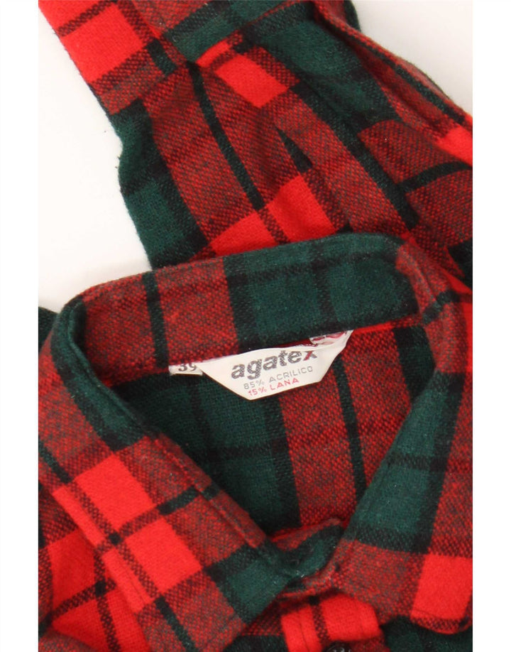 Ανδρικό φανελένιο πουκάμισο Agatex Μέγεθος 39 Medium Red Check Acrylic