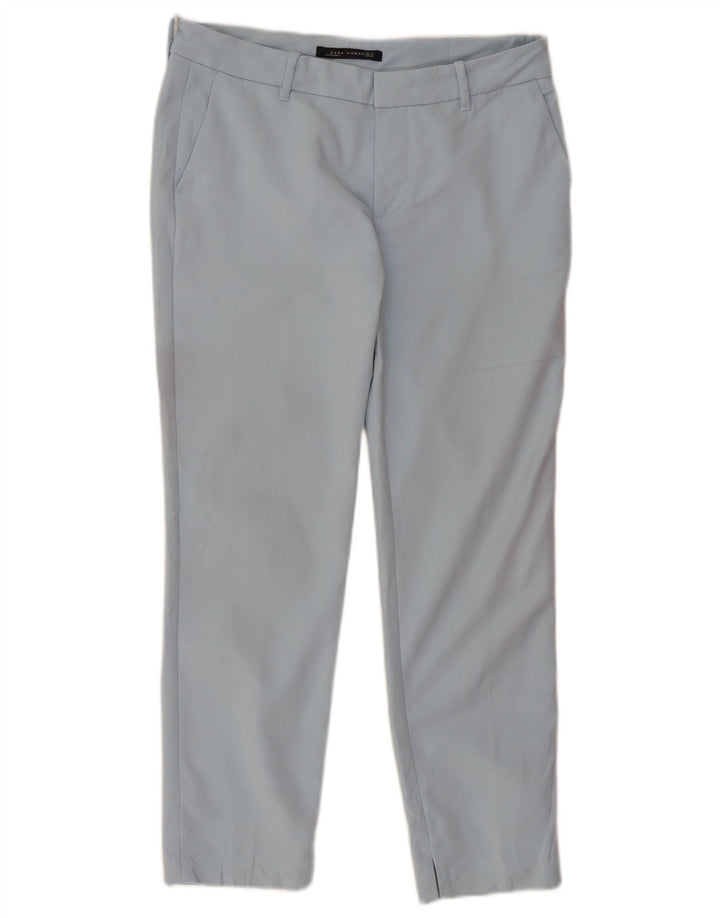 Zara Γυναικείο παντελόνι Chino Crop Medium W30 L26 Blue