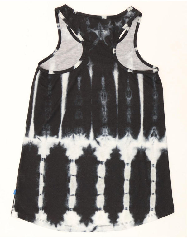 Γυναικείο γραφικό γιλέκο Adidas Top UK 6 XS Black Tie Dye Polyester