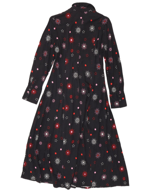 Marks & Spencer Γυναικείο πουκάμισο UK 10 Small Navy Blue Geometric