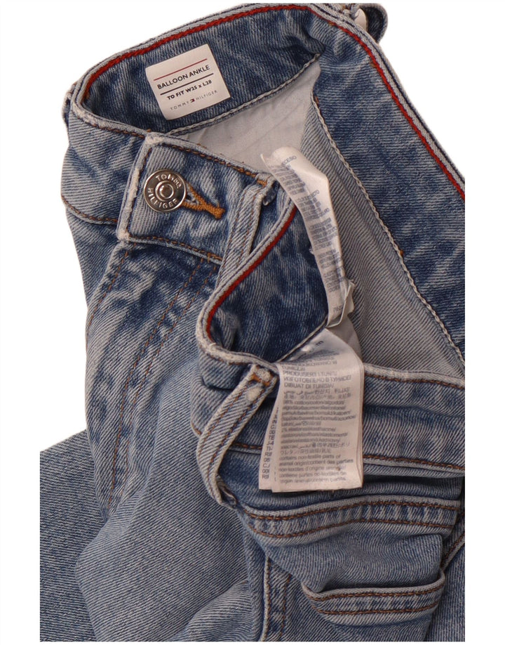 TOMMY HILFIGER Γυναικείο μπαλόνι τζιν ψηλόμεσο κωνικό W25 L25 μπλε