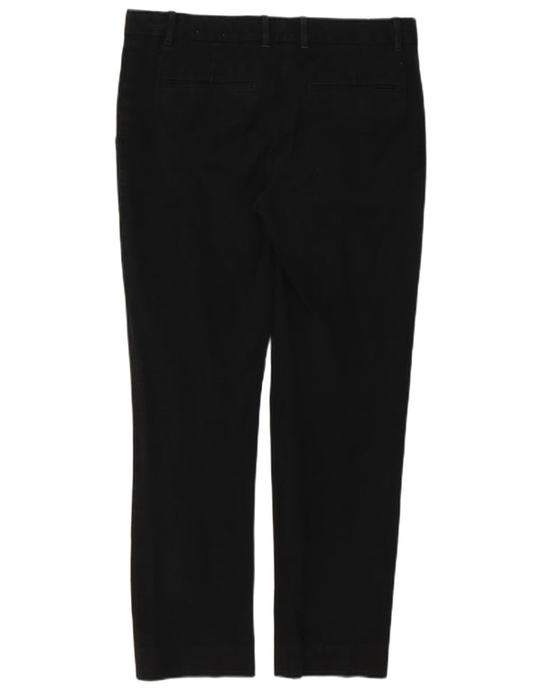 Gap Γυναικείο ίσιο παντελόνι Chino UK 12 Medium W32 L29 μαύρο βαμβακερό