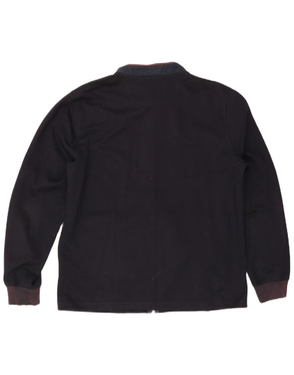 Ανδρική φόρμα Massimo Dutti Top Jacket XL Navy Blue Colourblock Βαμβακερό
