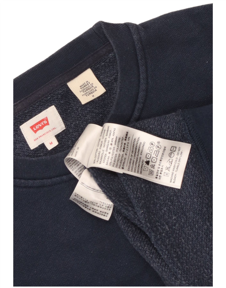 Ανδρικό γραφικό φούτερ Levi's Jumper Medium Navy Blue Cotton