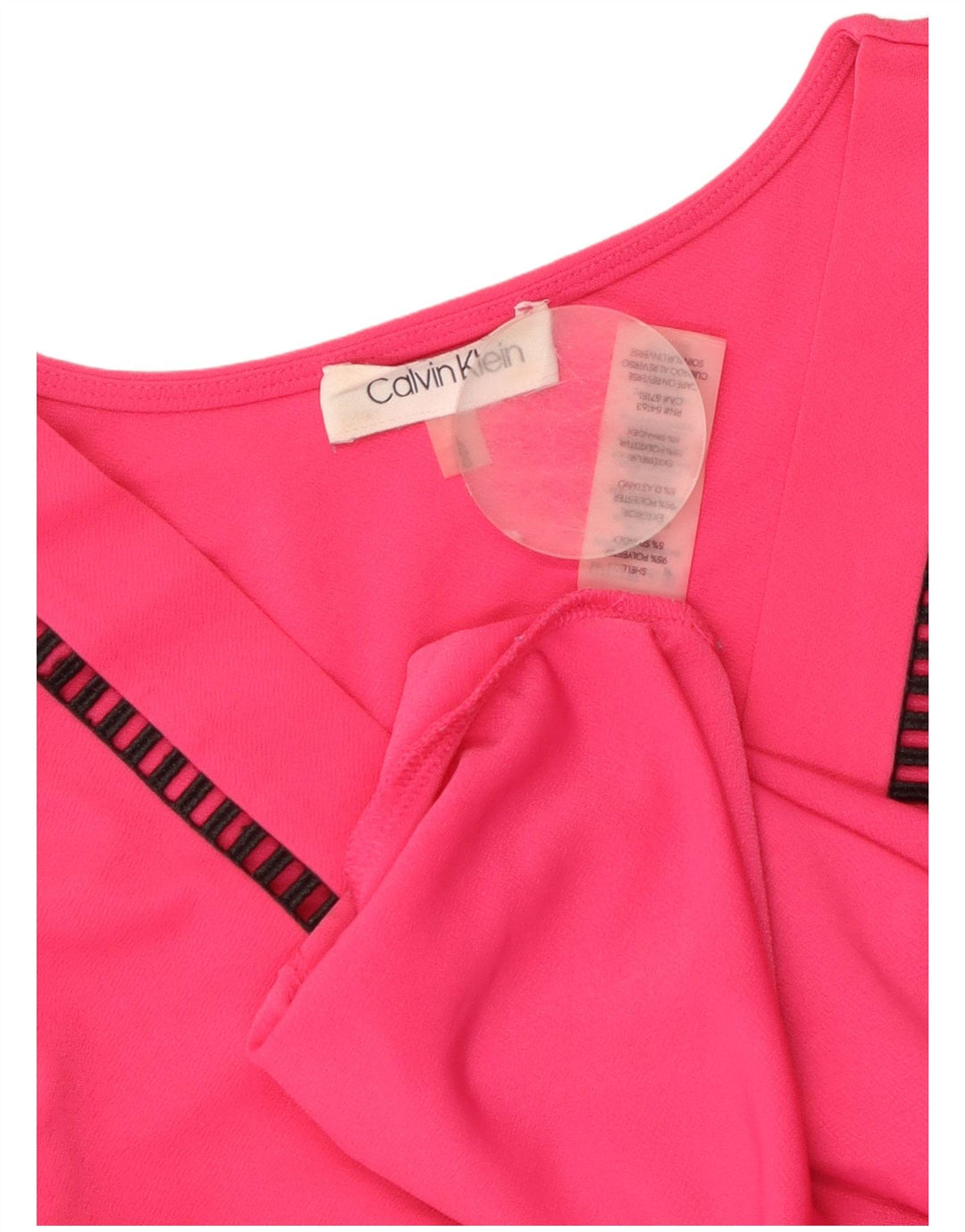 Γυναικείο γιλέκο CALVIN KLEIN Τοπ UK 16 μεγάλο ροζ πολυεστέρας