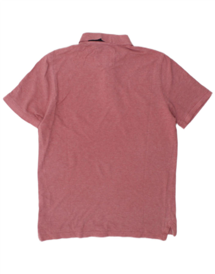 Crew Clothing Ανδρικό πουκάμισο πόλο μεσαίου ροζ βαμβακερό