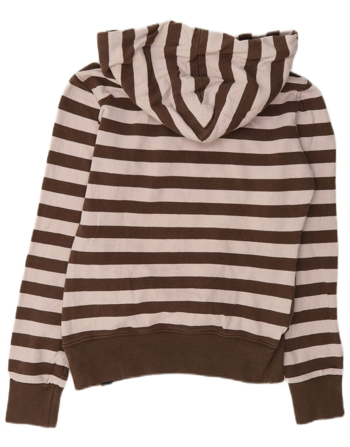 Γυναικεία γραφική μπλούζα Converse Jumper UK 12 Μεσαίο καφέ ριγέ βαμβακερό