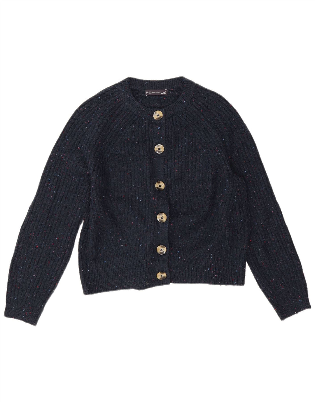Marks & Spencer Γυναικείο πουλόβερ UK 14 Medium Navy Blue Flecked
