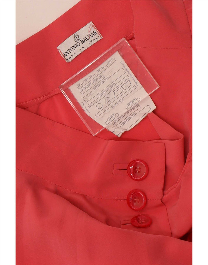 Antonio Baldan Γυναικεία Flared Φούστα IT 42 Medium W26 Pink Polyester