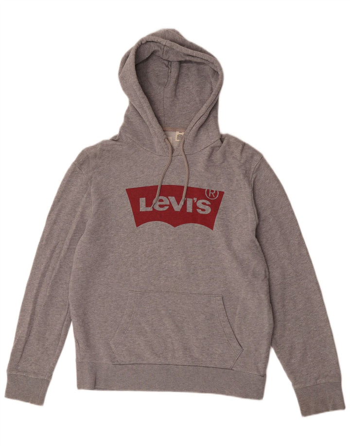 Ανδρικό γραφικό κουκούλα Levi's Βαμβακερό μεσαίο γκρι