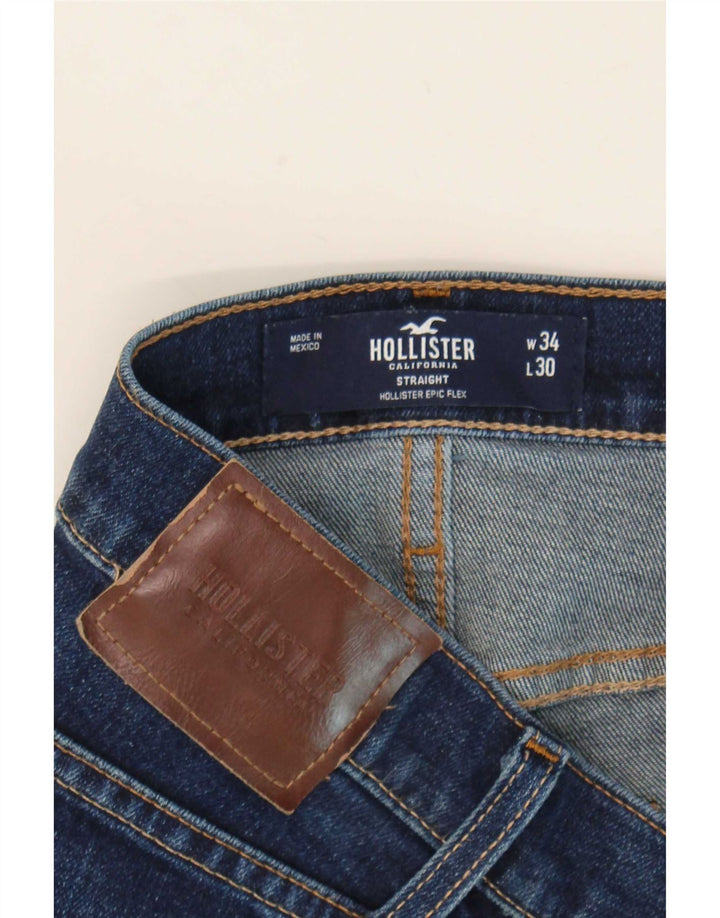 Ανδρικό τζιν ίσιο Hollister W34 L30 Μπλε
