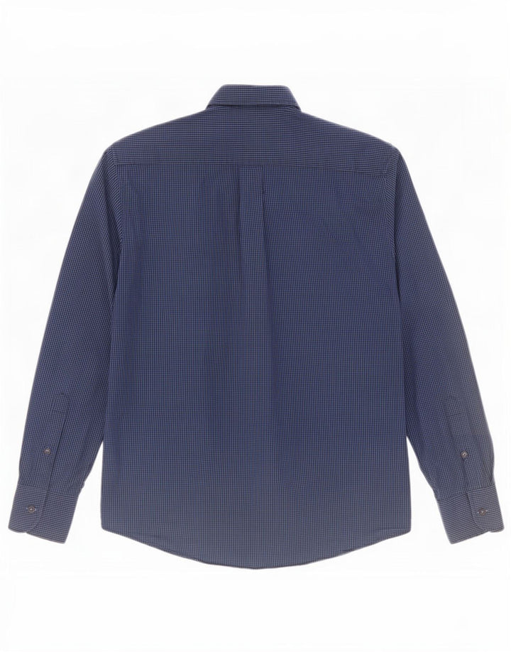 Ανδρικό πουκάμισο Dack's Regular Fit Μικρό Navy Blue Gingham Cotton