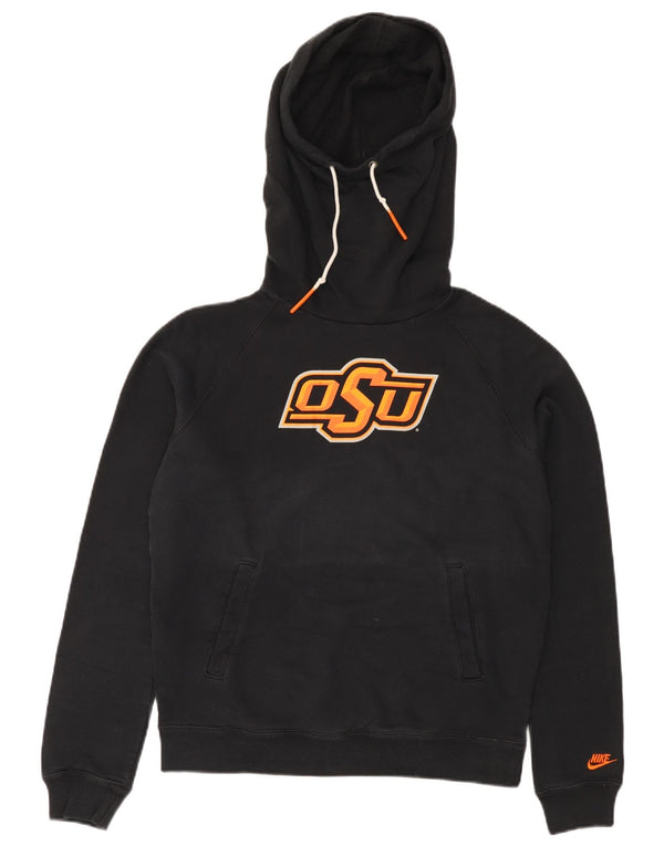 Γυναικείο γραφικό κουκούλα NIKE UK 14 μεσαίο μαύρο βαμβακερό