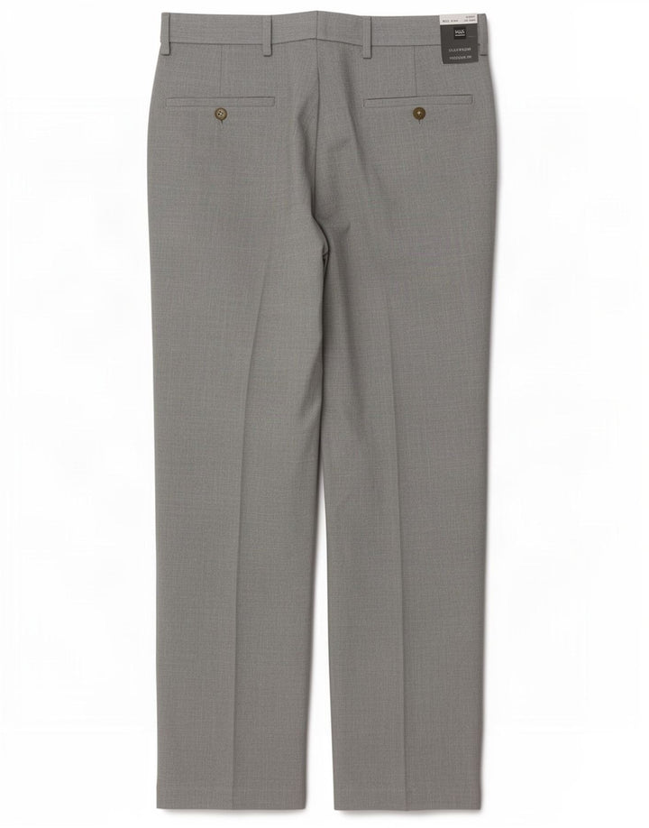 Ανδρικό ίσιο casual παντελόνι Marks & Spencer W32 L29 Grey Polyester