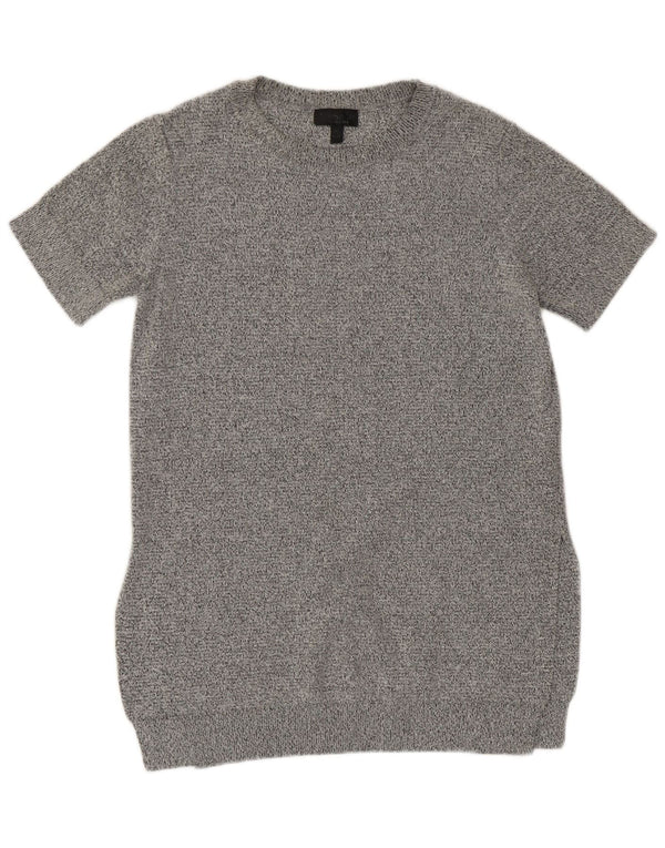 Cos Γυναικείο μπλουζάκι Longline Top UK 8 Small Grey Flecked Viscose