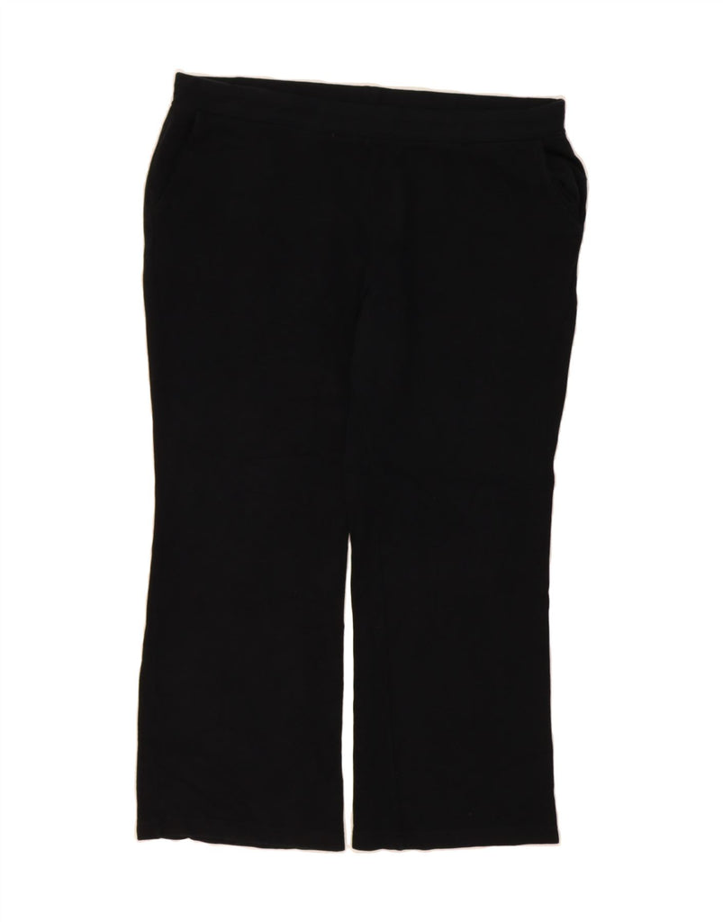 RALPH LAUREN Womens Tracksuit Trousers UK 20 2XL  Black Cotton Vintage Ralph Lauren and Second-Hand Ralph Lauren from Messina Hembry 