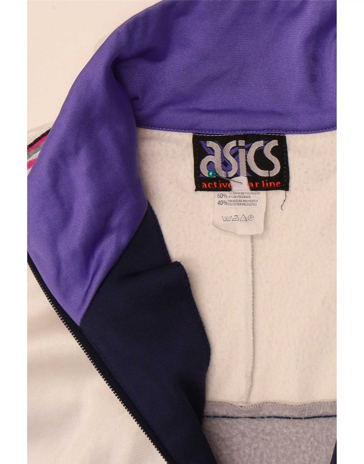 Ανδρική αθλητική φόρμα γραφικών Asics Top Jacket IT 50 Medium White Colourblock