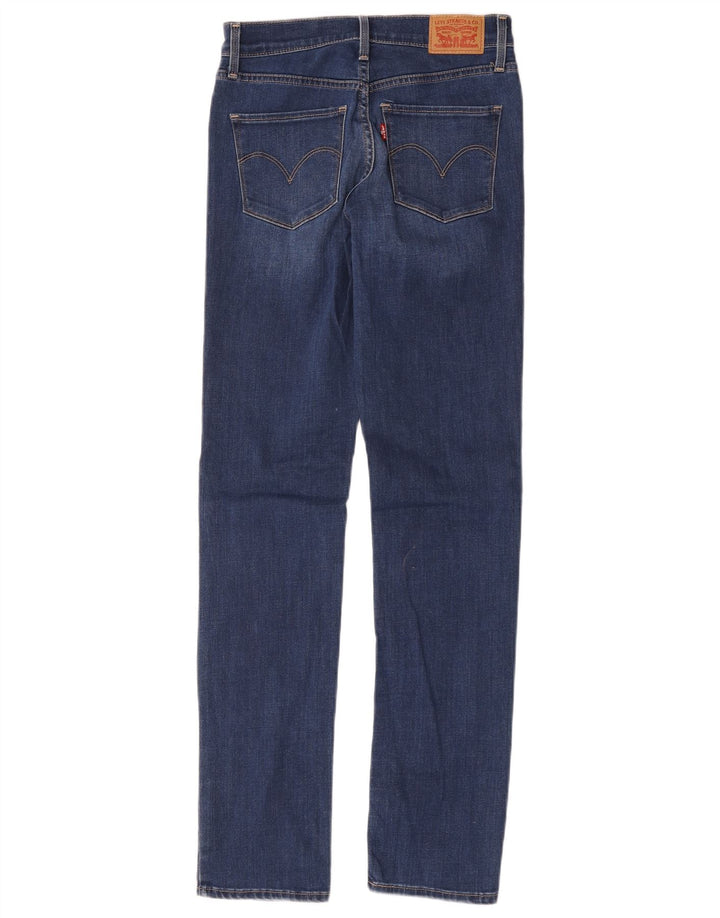 Levi's Womens 312 Shaping Slim Jeans W26 L32 Blue Cotton