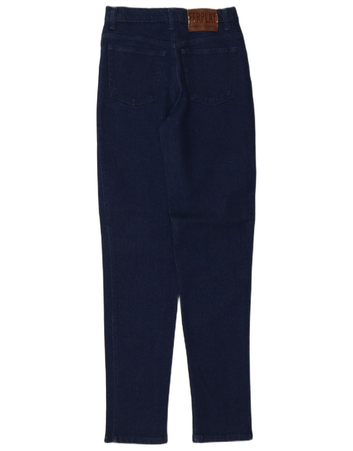Vintage Γυναικείο Tapered Jeans W27 L32 Navy Blue