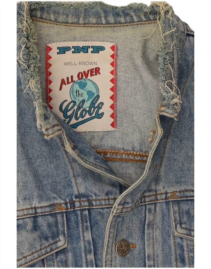 Vintage Ανδρικό Τζιν Μπουφάν UK 36 Small Blue