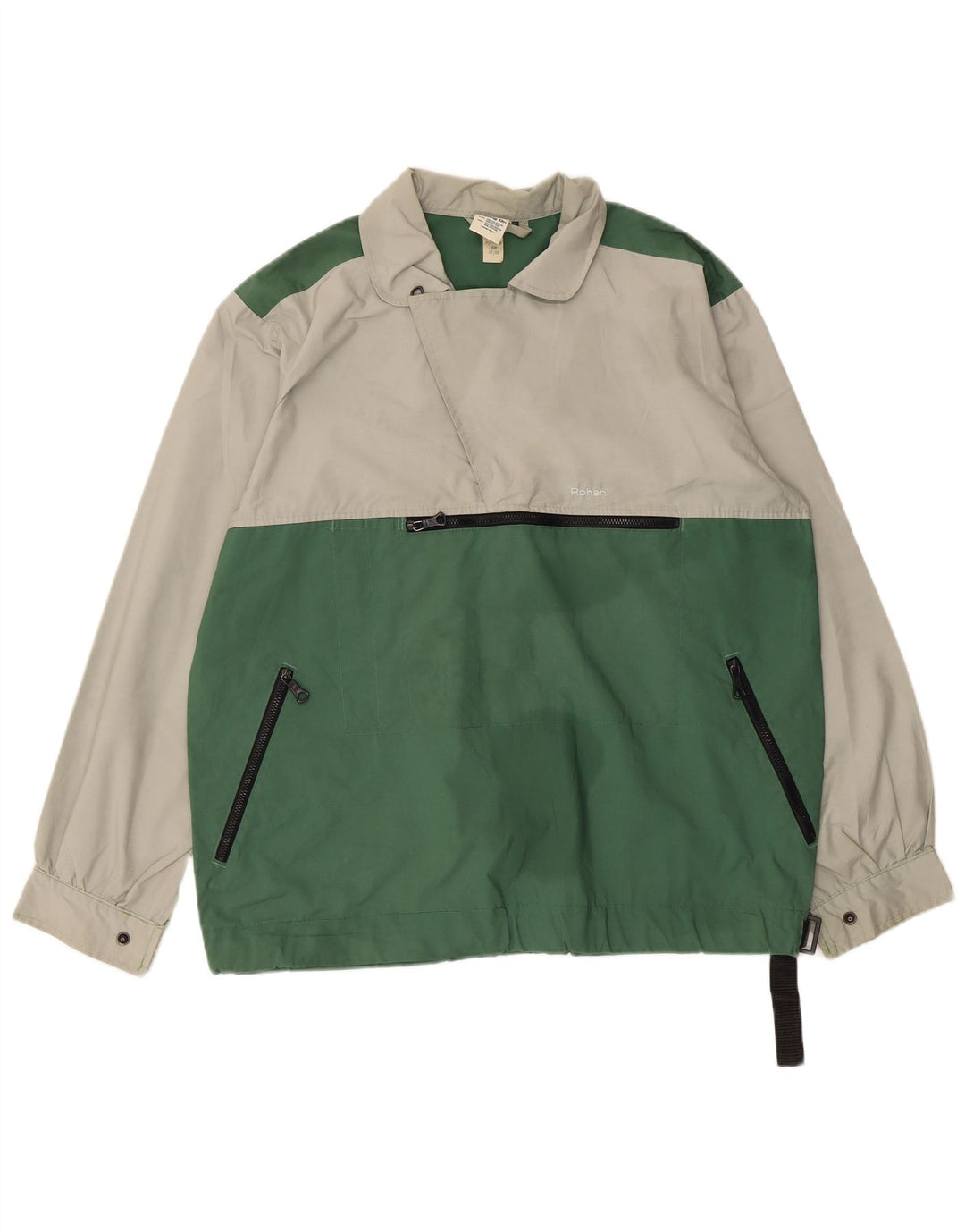 Ανδρικό πουλόβερ Ανδρικό μπουφάν UK 36 Small Green Colourblock ROHAN