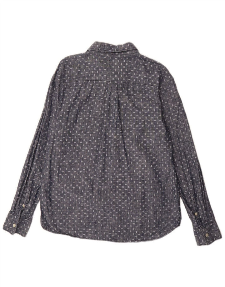 J. CREW Γυναικείο πουλόβερ Πουκάμισο US 6 Μεσαίων Μπλε στίγματα