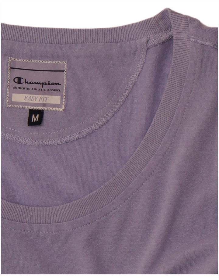 CHAMPION Γυναικείο T-Shirt Easy Fit Top UK 12 Medium Purple