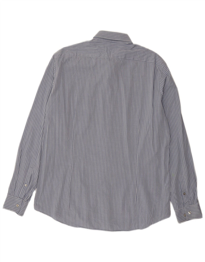 Ανδρικό πουκάμισο Calvin Klein Slim Fit Size 43 17 XL Blue Check