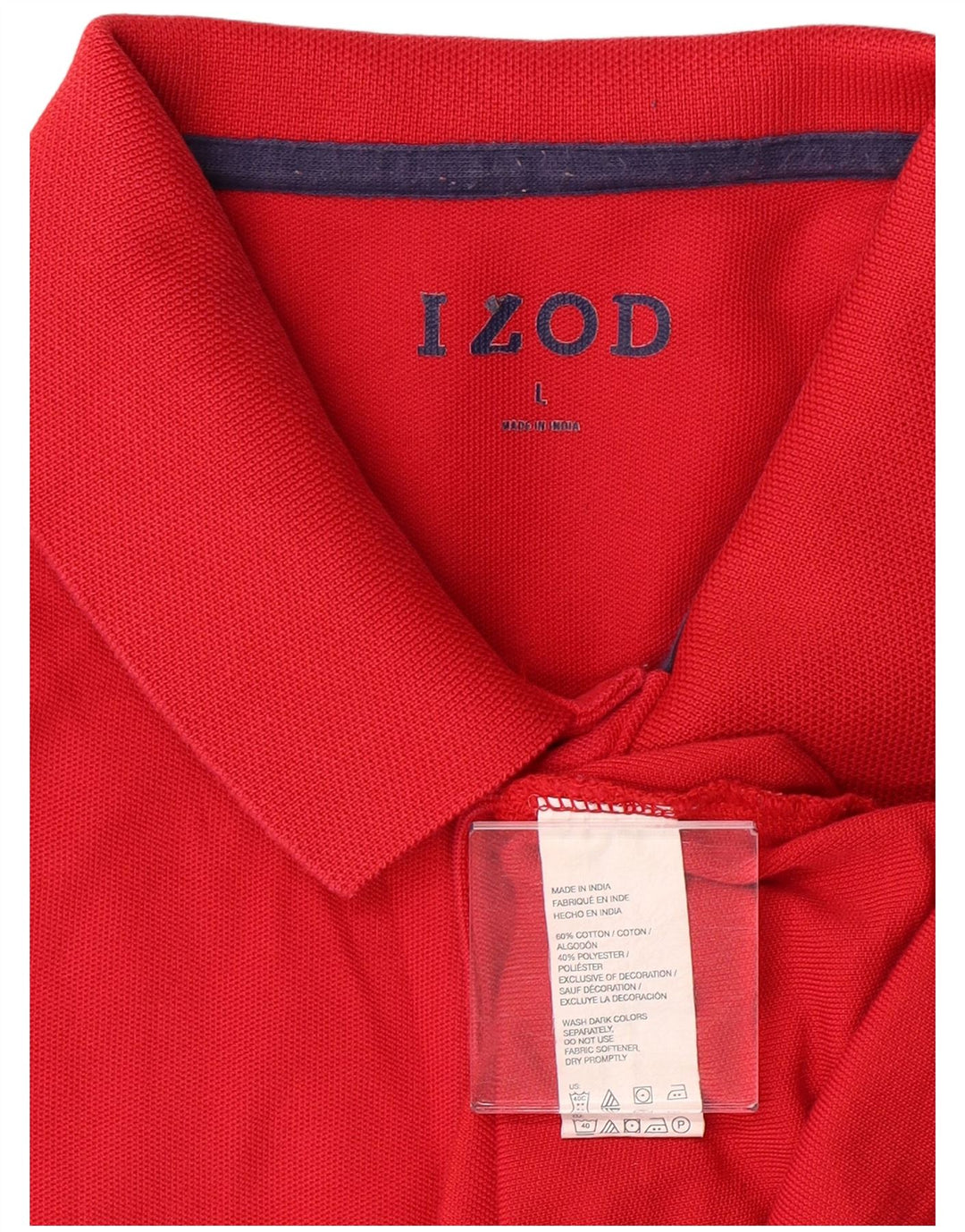 Izod Ανδρικό πουκάμισο πόλο με κανονική εφαρμογή, μεγάλο κόκκινο βαμβακερό