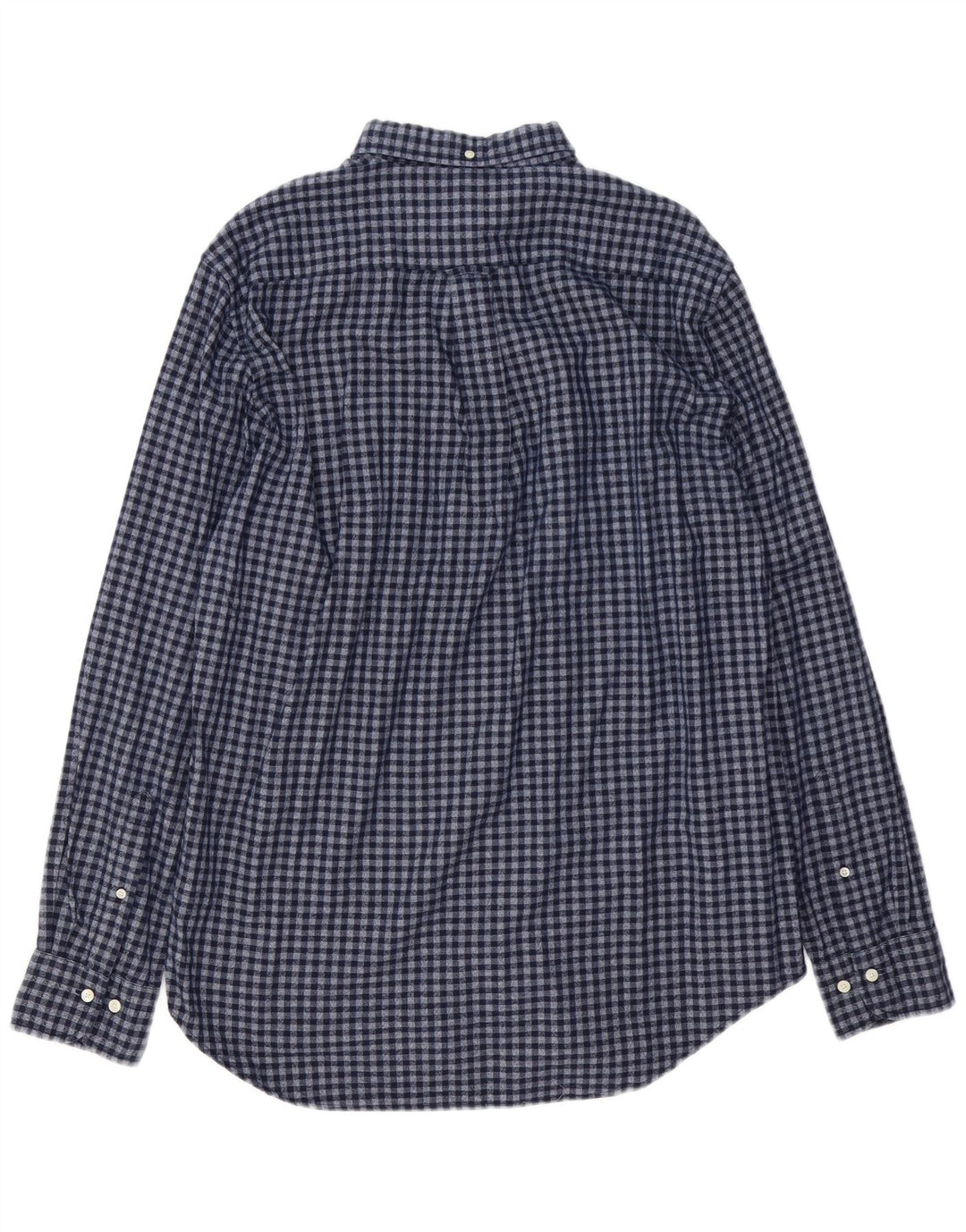 Ανδρικό φανελένιο πουκάμισο GANT 41/42 16 1/2 Large Navy Blue Gingham