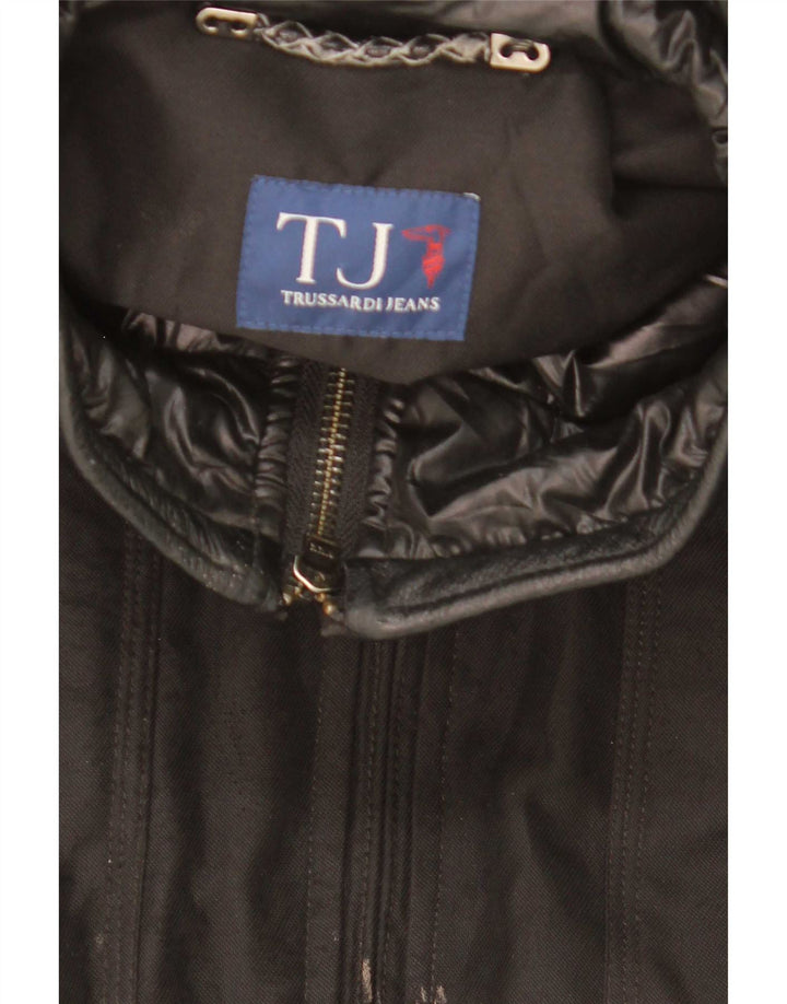 Trussardi Ανδρικό μπουφάν Bomber IT 52 XL Μαύρο Πολυεστέρας