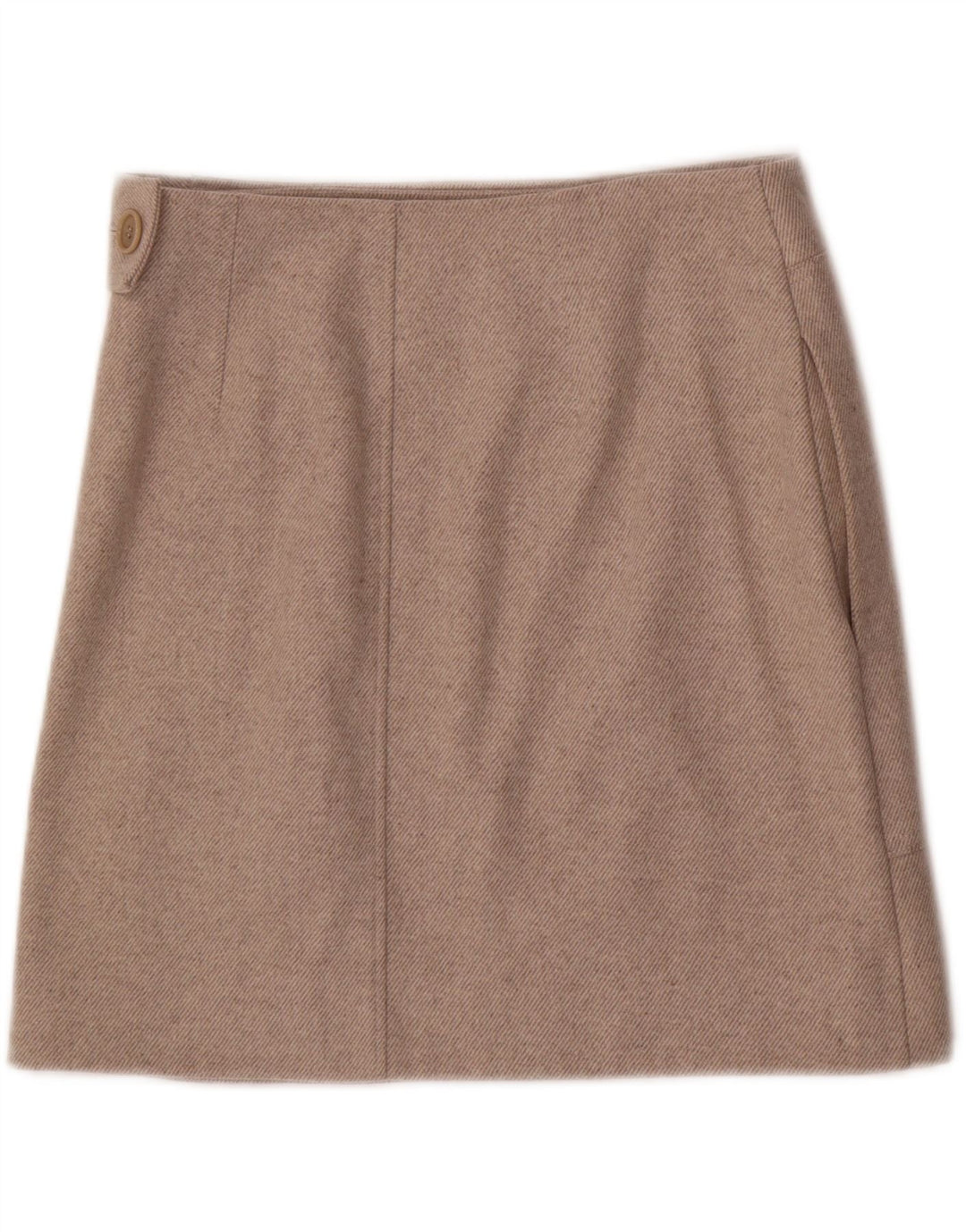 COS Womens Mini Skirt EU 42 Large W32  Beige Wool