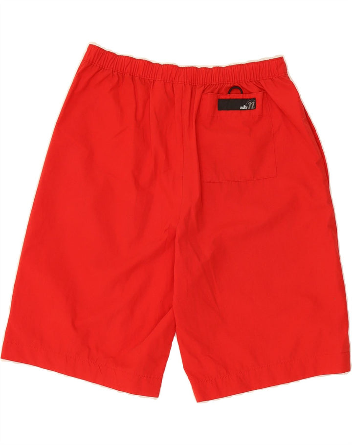 NIKE Womens Swimming Shorts US 12/14 Large  Red Polyester Vintage Nike and Second-Hand Nike from Messina Hembry 