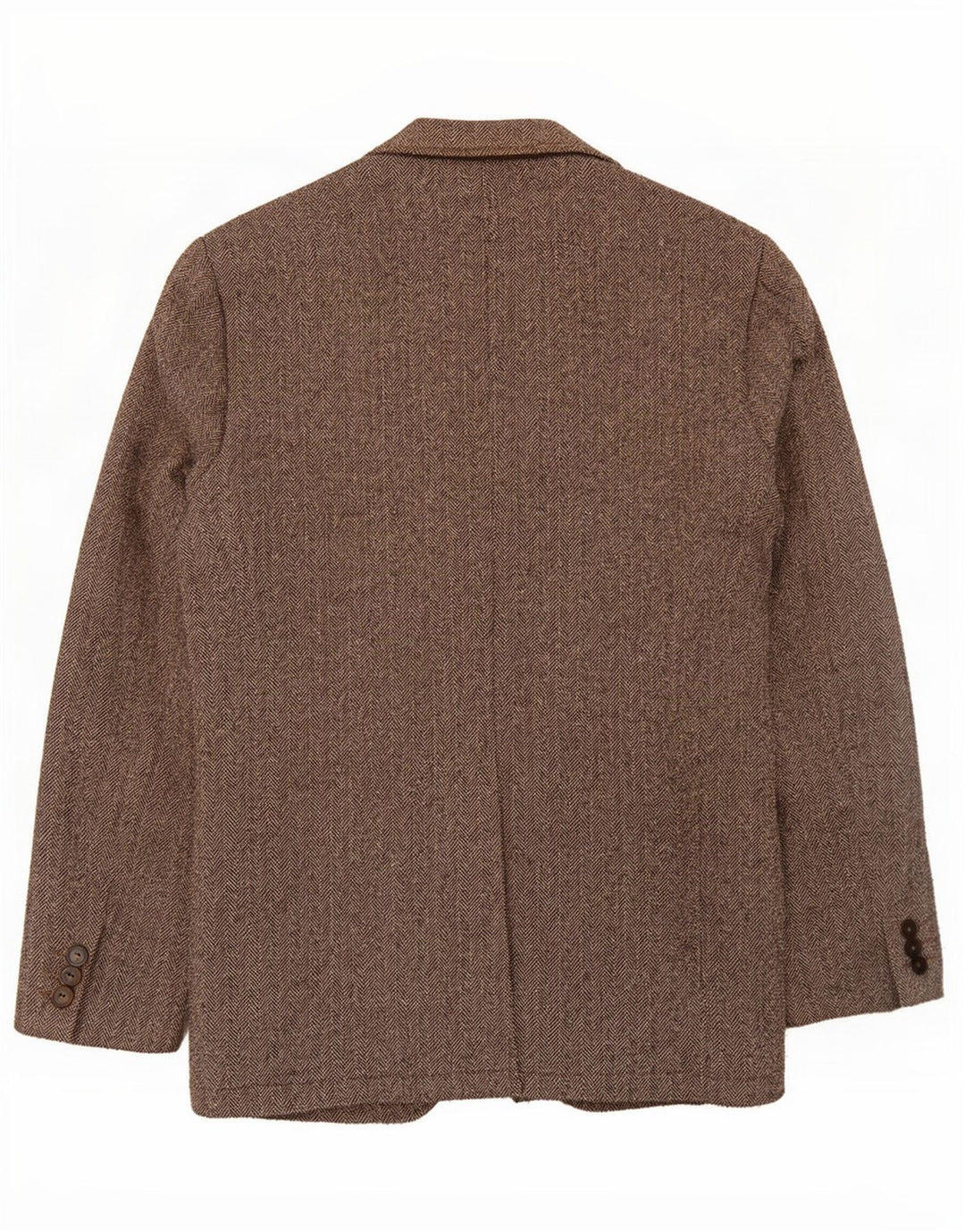 Gap Ανδρικό σακάκι 2 κουμπιών UK 36 Small Brown ψαροκόκκαλο από πολυαμίδιο