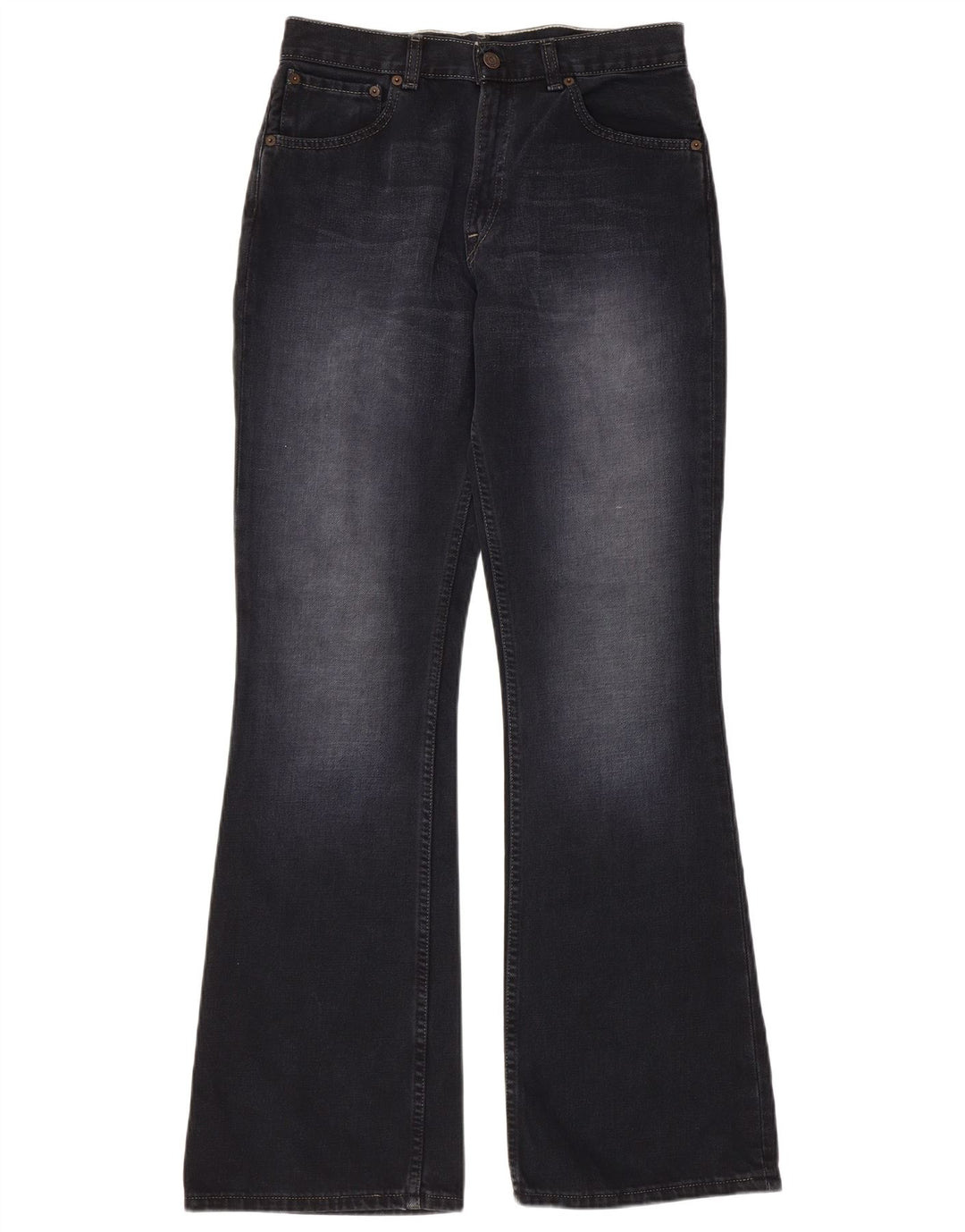 LEVI'S Womens 525 Bootcut Jeans W30 L34 Μαύρο βαμβακερό