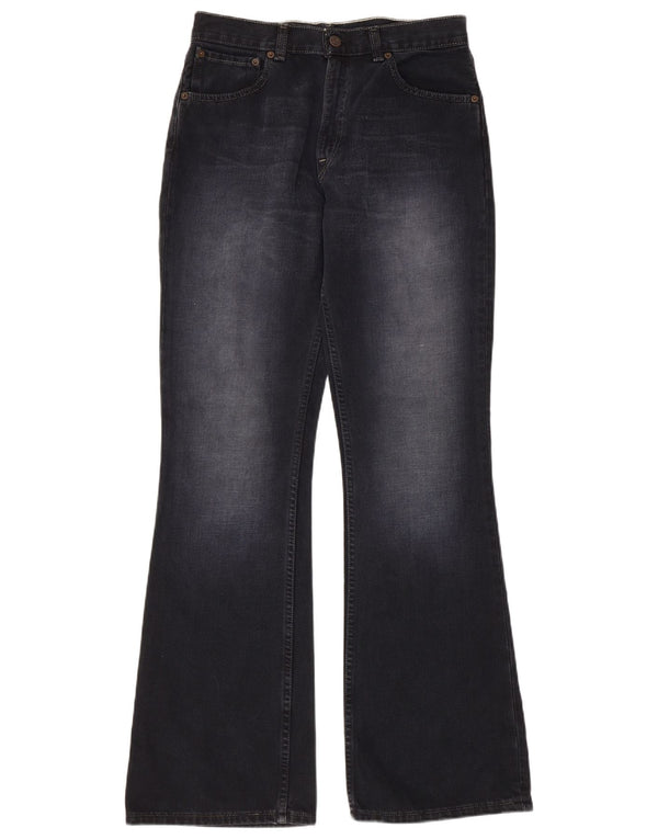 LEVI'S Womens 525 Bootcut Jeans W30 L34 Μαύρο βαμβακερό