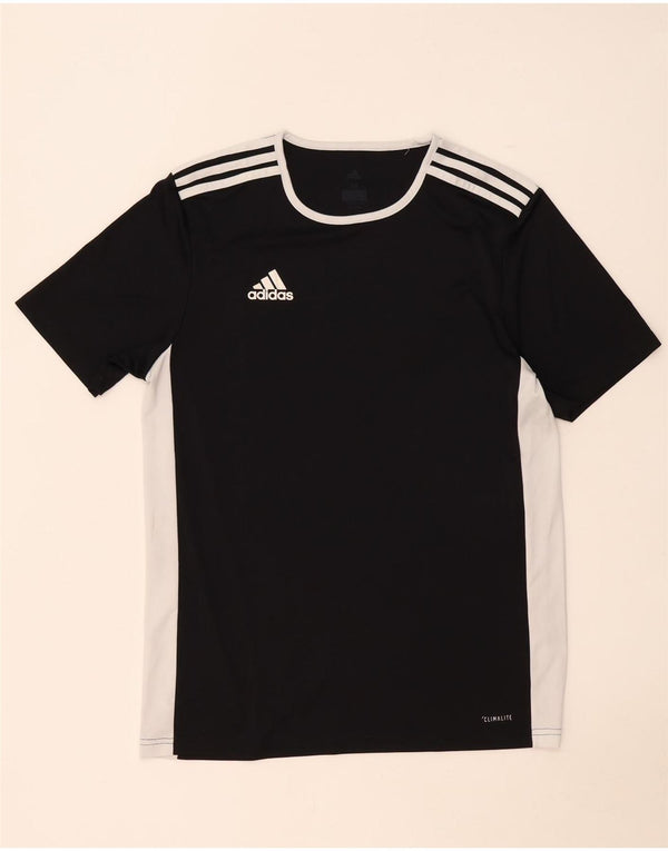 Ανδρικό T-Shirt Climalite Adidas Top Medium Black Colourblock Πολυεστέρας