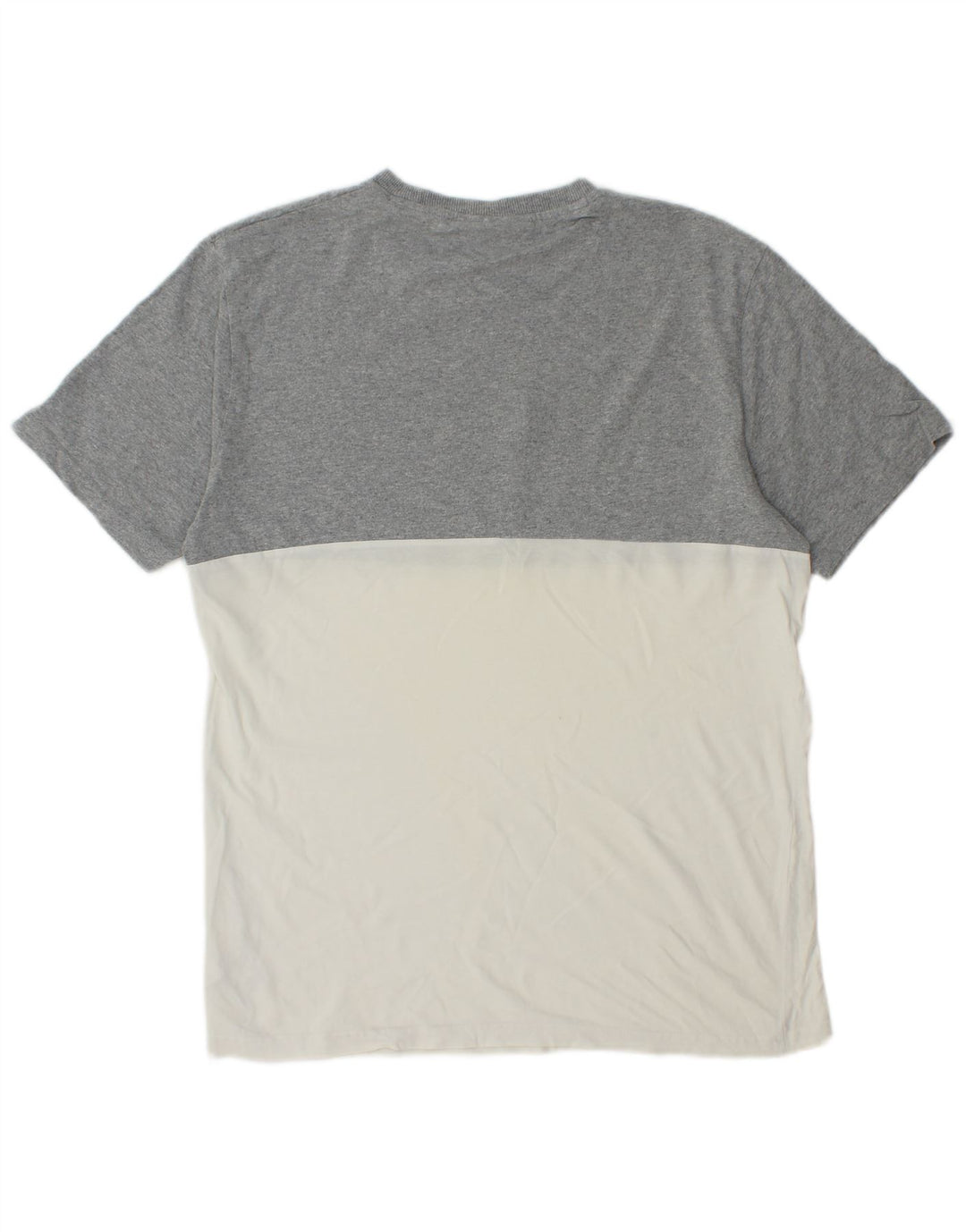 Ανδρικό γραφικό T-Shirt Fila Top Medium Grey Colourblock Βαμβακερό