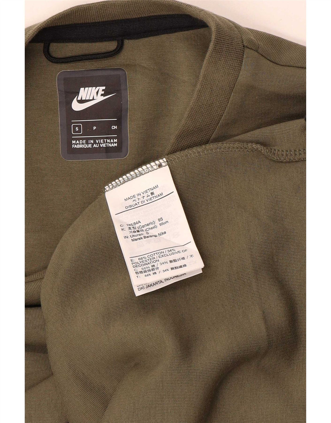 Ανδρικό φούτερ Nike Regular Fit Jumper από μικρό χακί βαμβακερό