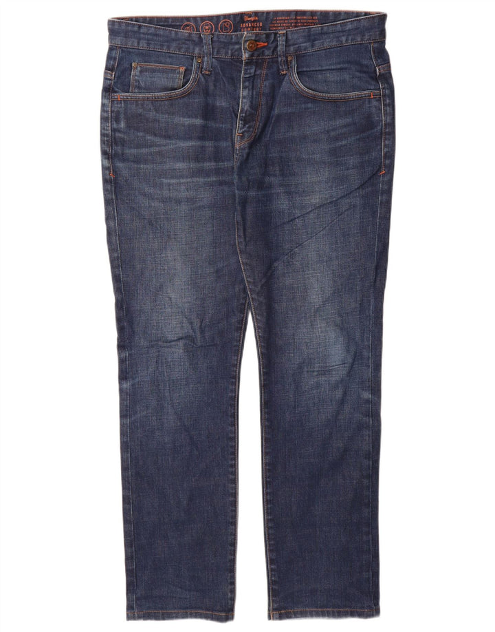 Ανδρικό τζιν Wrangler ίσιο W32 L30 Navy Blue