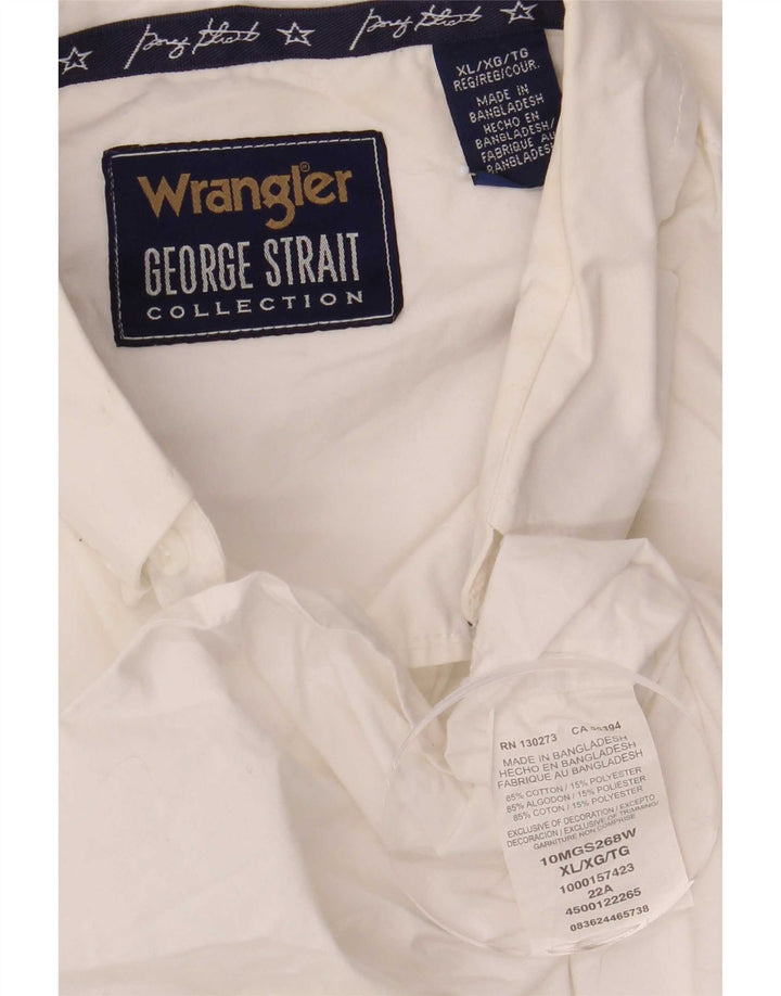 Ανδρικό πουκάμισο Wrangler XL Λευκό βαμβακερό