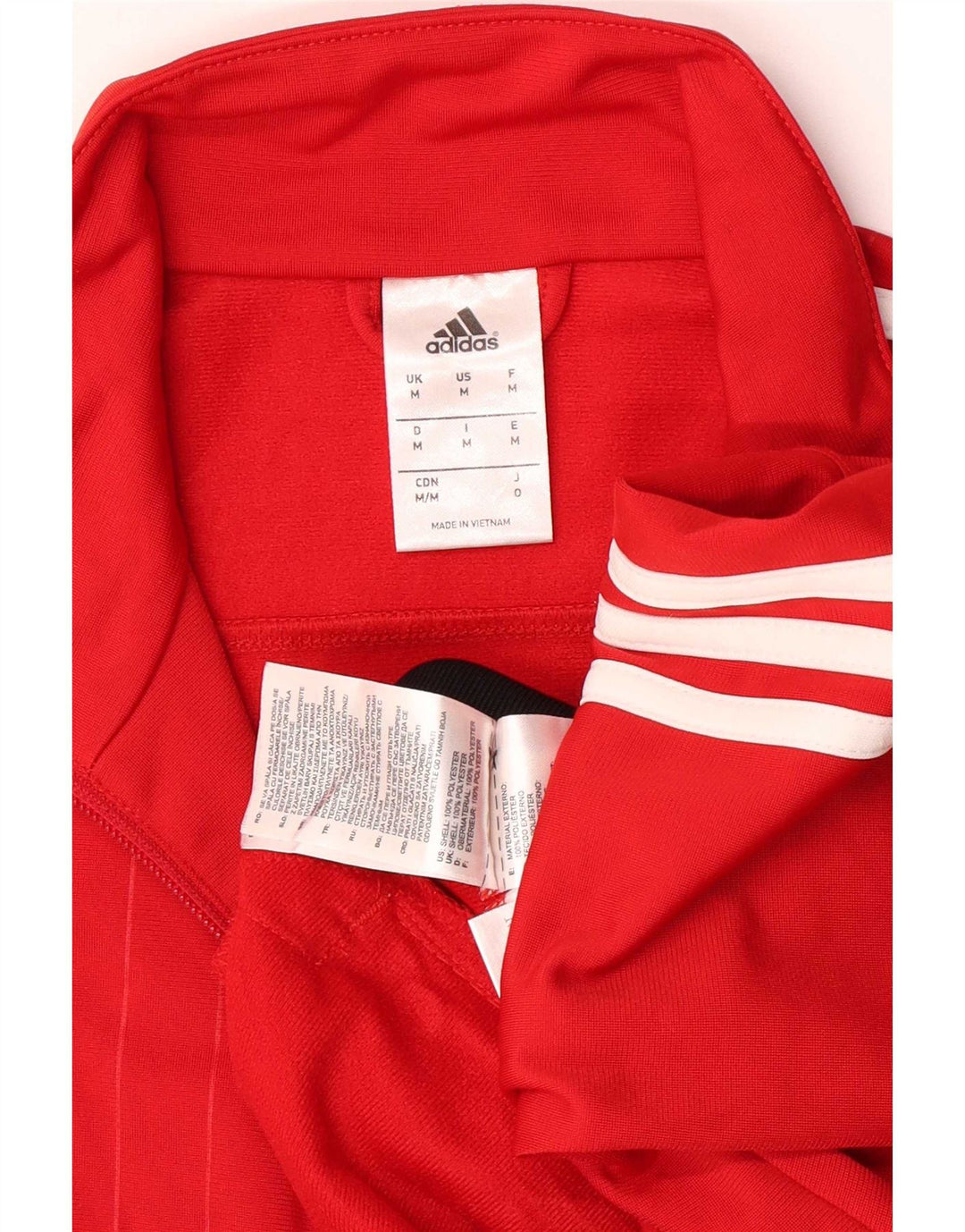 Ανδρική αθλητική φόρμα Adidas Graphic Regular Fit Top Jacket μεσαίο κόκκινο χρώμα