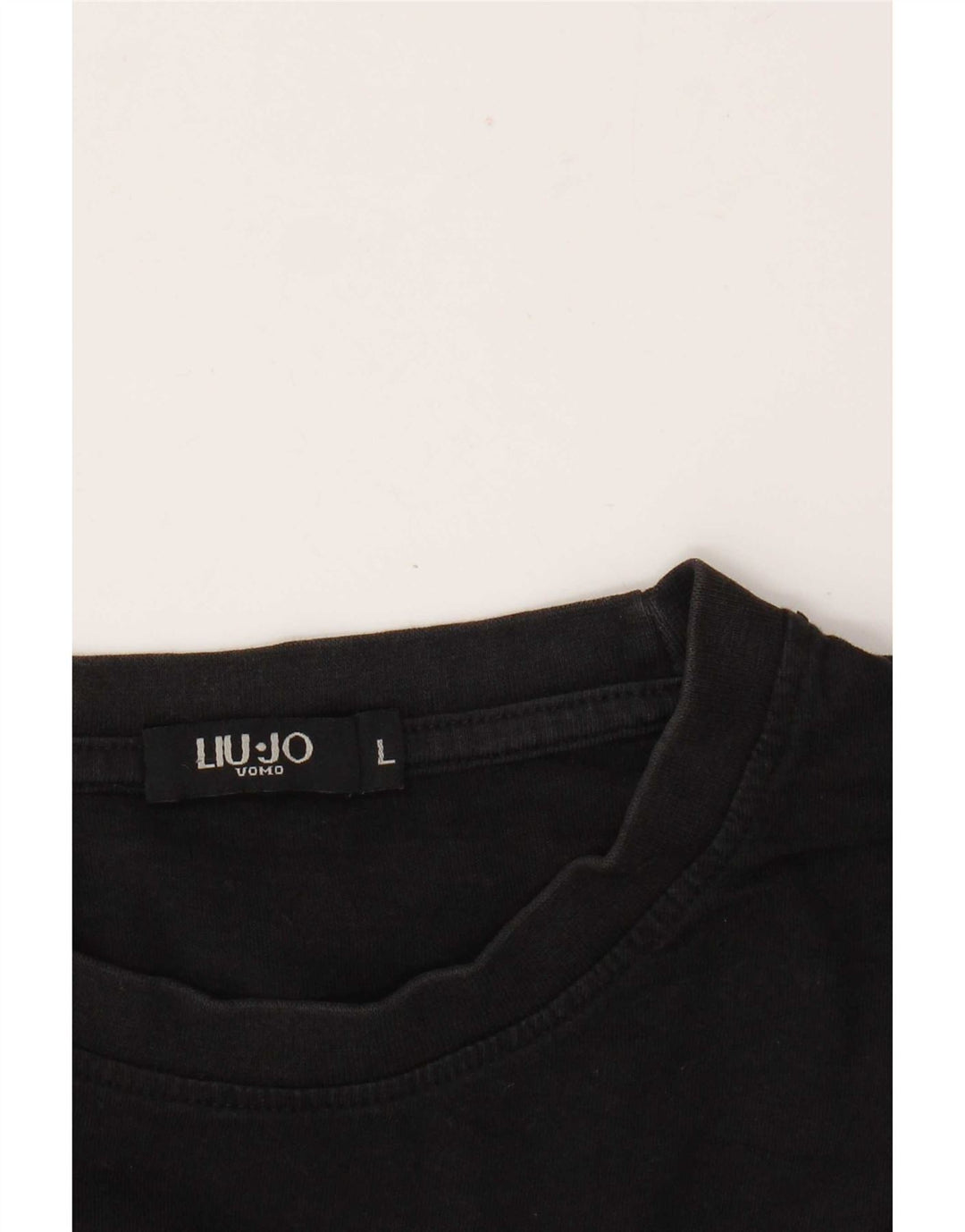 Liu Jo Mens Graphic T-Shirt Top Large Black