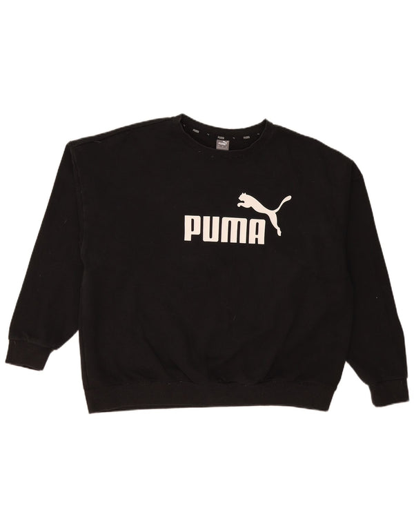 Ανδρικό γραφικό φούτερ Puma Jumper 3XL Μαύρο βαμβακερό