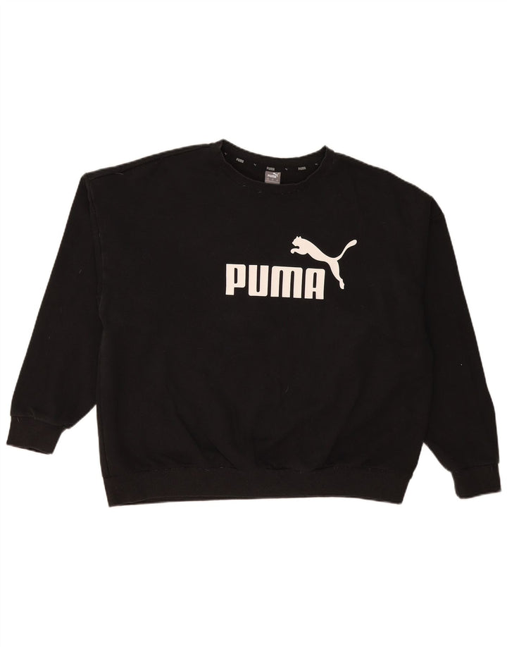 Ανδρικό γραφικό φούτερ Puma Jumper 3XL Μαύρο βαμβακερό