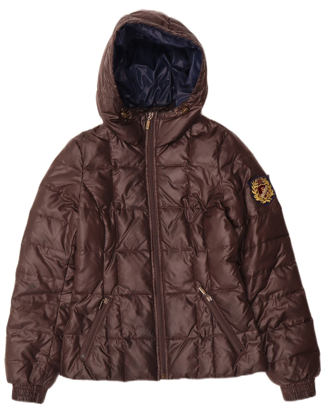 Γυναικείο μπουφάν με κουκούλα Esprit UK 6 XS καφέ