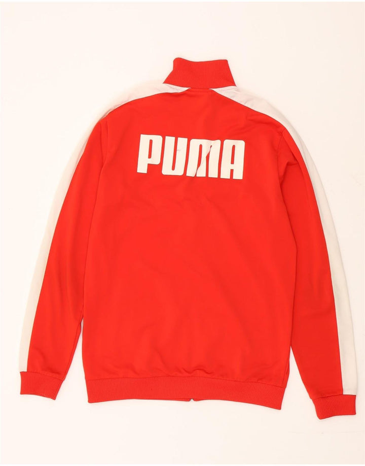 Puma Boys Graphic αθλητική φόρμα Top Jacket 15-16 Years Red Colourblock