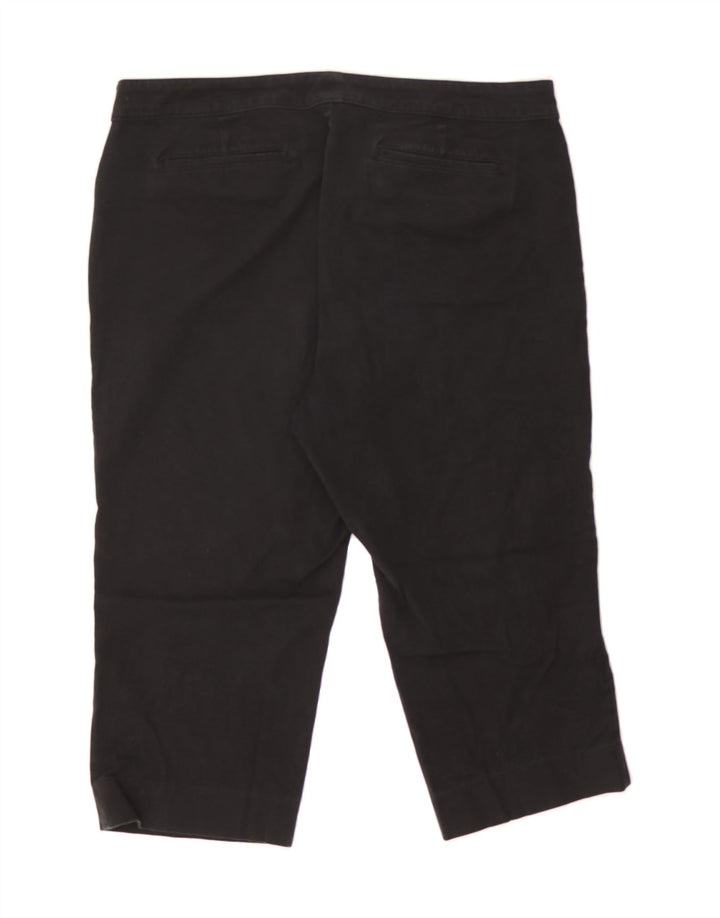 CHAPS Womens Capri Jeans US 16 2XL W34 L20 Black Cotton Vintage Chaps and Second-Hand Chaps from Messina Hembry 