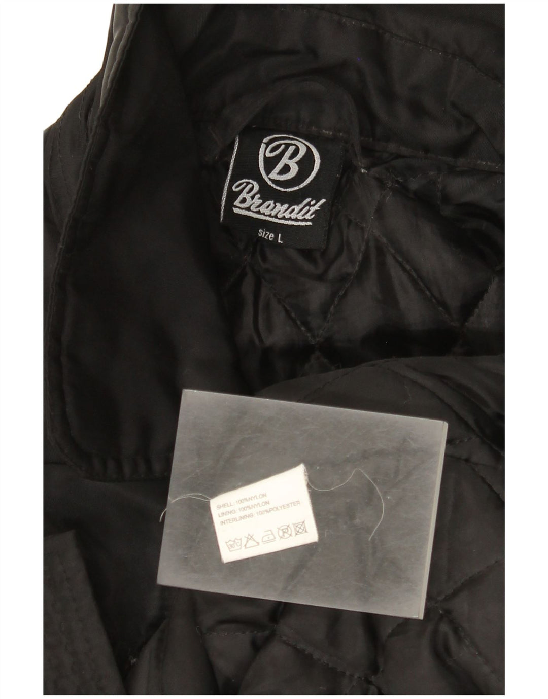 Brandit Ανδρικό Bomber Jacket UK 40 Large Black Nylon
